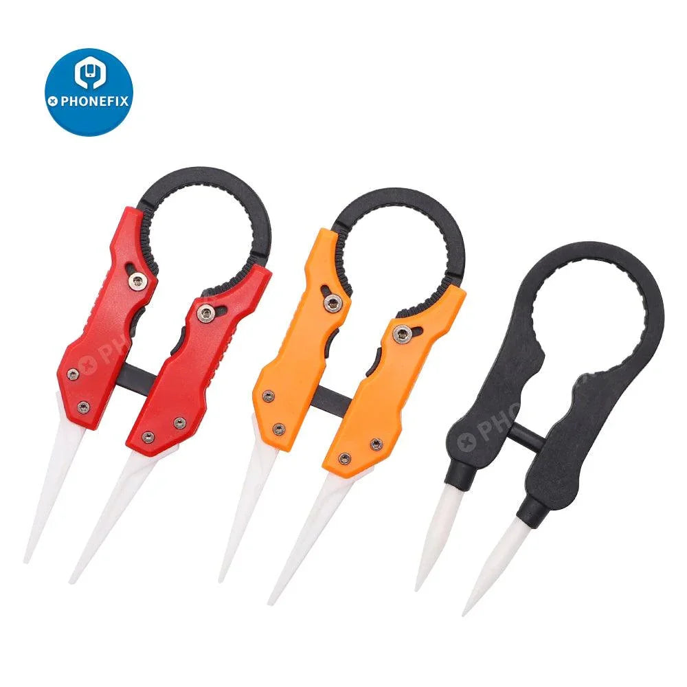 Pointed Tip Industrial Ceramic Tweezers Heat-Resistant Forceps Tool - CHINA PHONEFIX