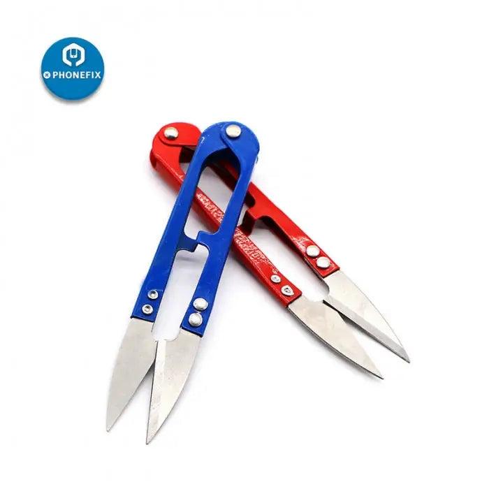 Stainless Steel U Shape Scissors Mini Cable Clippers for Thrum Cutting - CHINA PHONEFIX