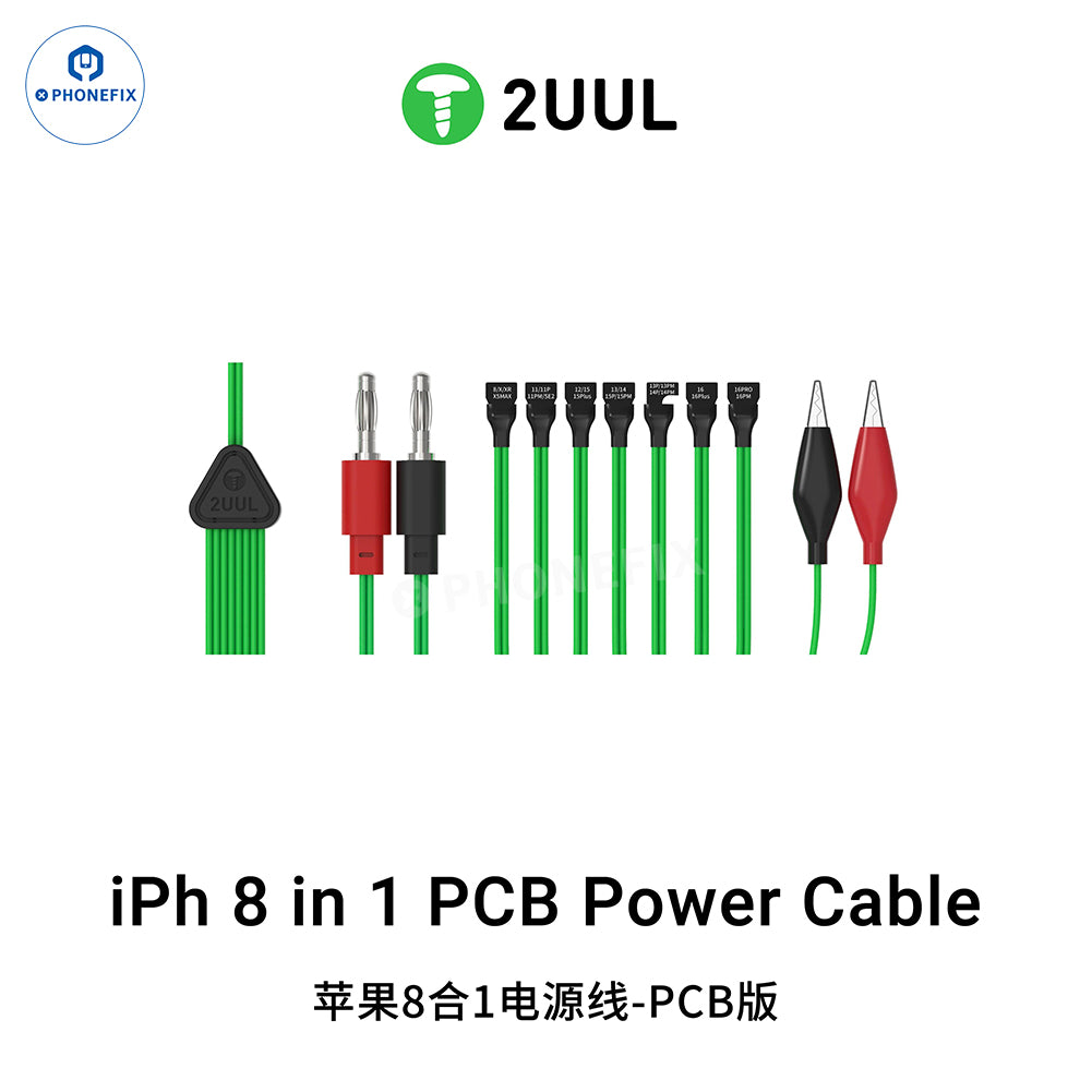 2UUL PW05 8 In 1 PCB Power Cable for iPhone 8-16 Pro Max