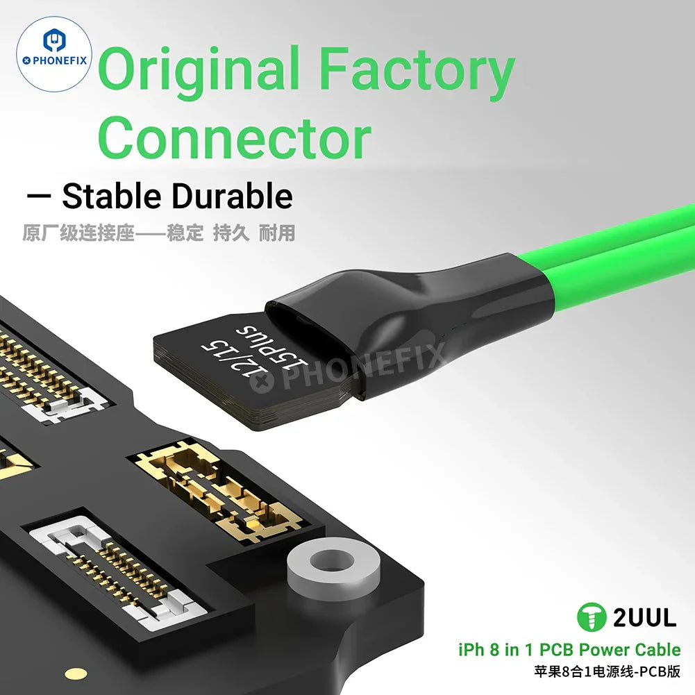 2UUL PW05 8 In 1 PCB Power Cable for iPhone 8-16 Pro Max - CHINA PHONEFIX SHOP Team