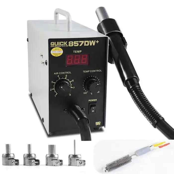QUICK 857DW+ Lead Free Hot Air Heat Gun Soldering Rework Station - CHINA PHONEFIX