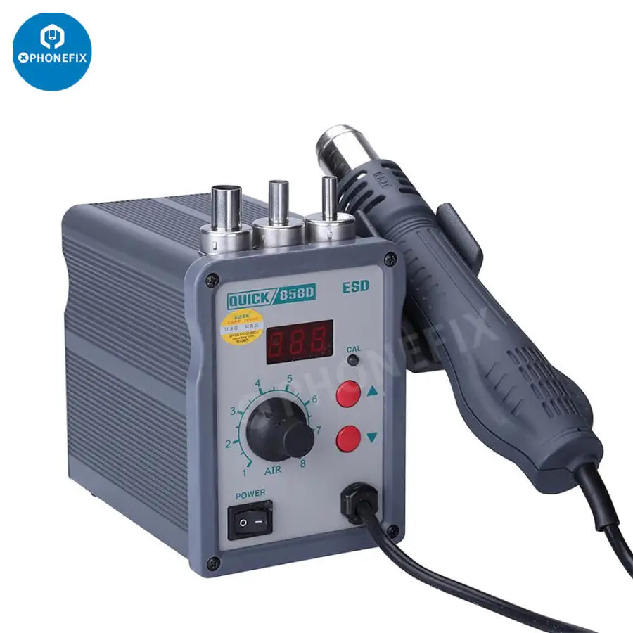 QUICK 858D+ Lead Free Desoldering Station 750W Hot Air Gun -