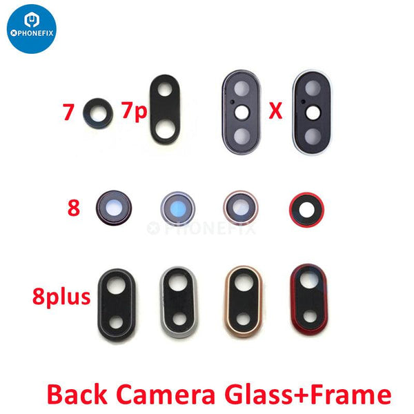 Rear Camera Lens Cover With Bezel Frame For iPhone 7-14 Series - CHINA PHONEFIX