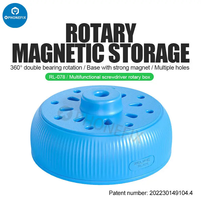 RELIFE RL-078 Magnetic Screwdriver Storage Box Rotary Base