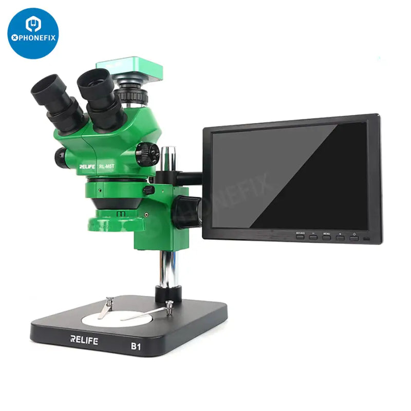 RELIFE RL-M5T-B1 Trinocular Microscope with Display HDMI