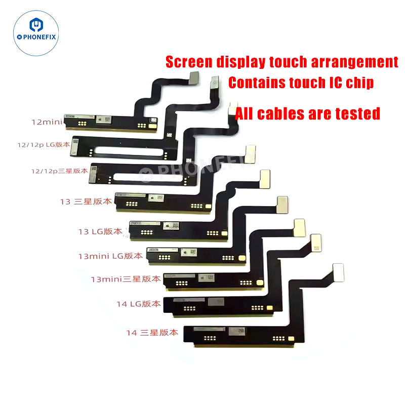 For iPhone 12-17 Pro Max Original Touch Screen Flex Cable with IC Data