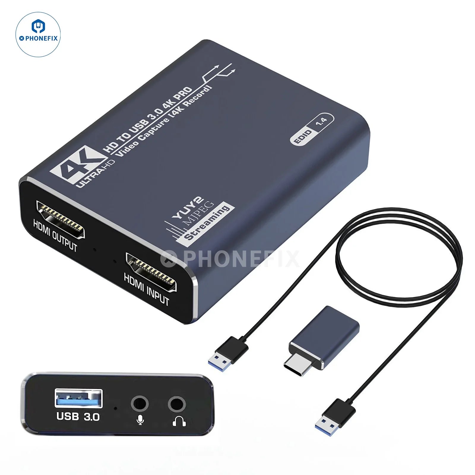 4K Audio Video 1080P Capture Card For Live Streaming Broadcasting