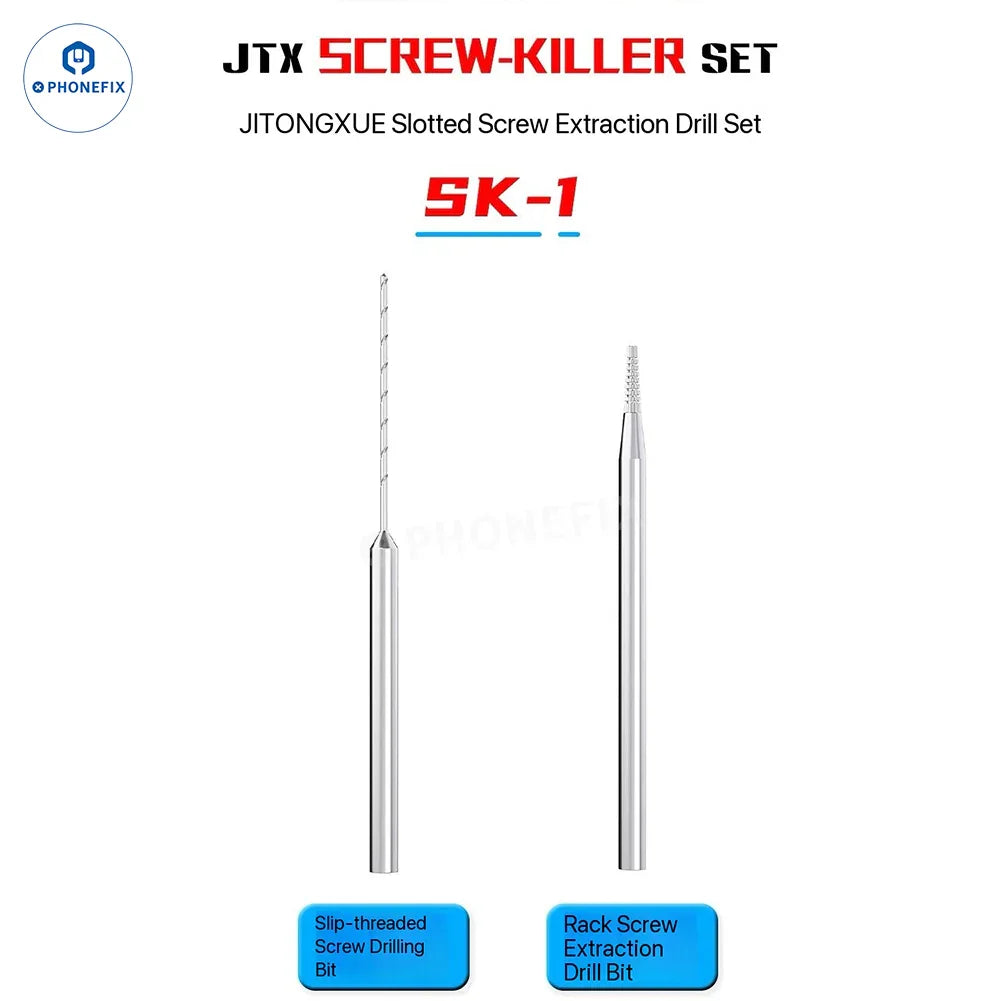 JTX SK-1 Screw Killer iPhone Stripped Screws Removal Twist Drill Bit - CHINA PHONEFIX SHOP Team