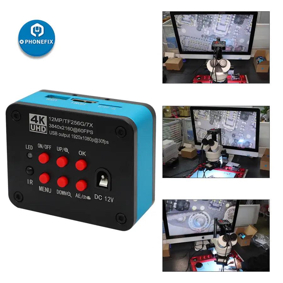 12MP UHD 4K USB Digital Microscope Camera For Phone PCB Repair - CHINA PHONEFIX