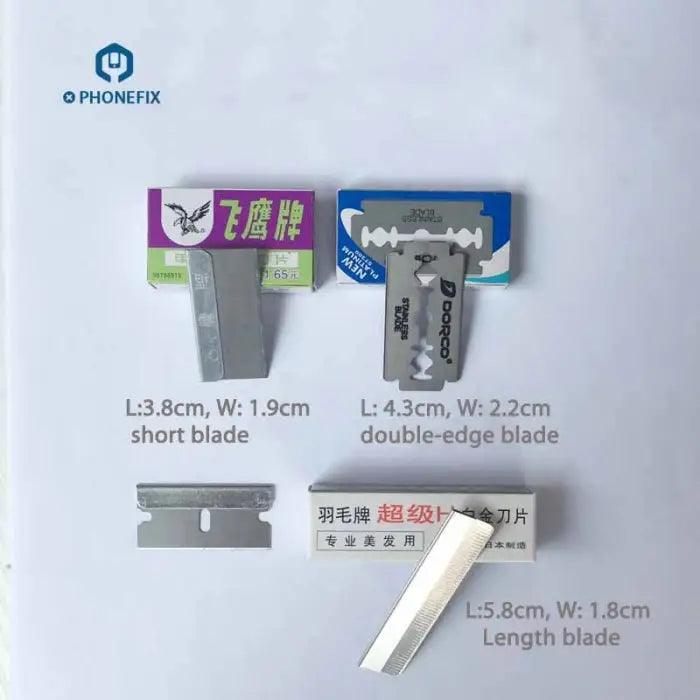 Stainless Steel Blade Glue Removal Scraper for Phone Screen Cleaning - CHINA PHONEFIX