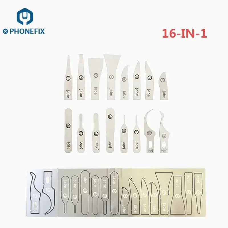 Stainless Steel Blade Set BGA CPU Remove Graver Scraper -