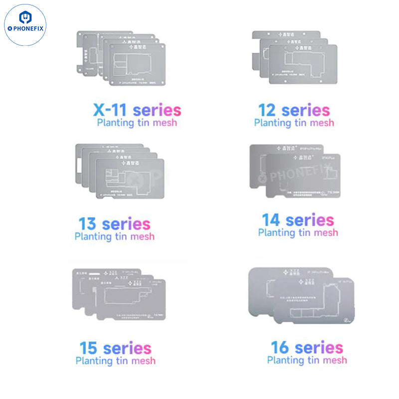 XZZ TR Middle Frame BGA Plant Tin Platform For iPhone X-16 Pro Max