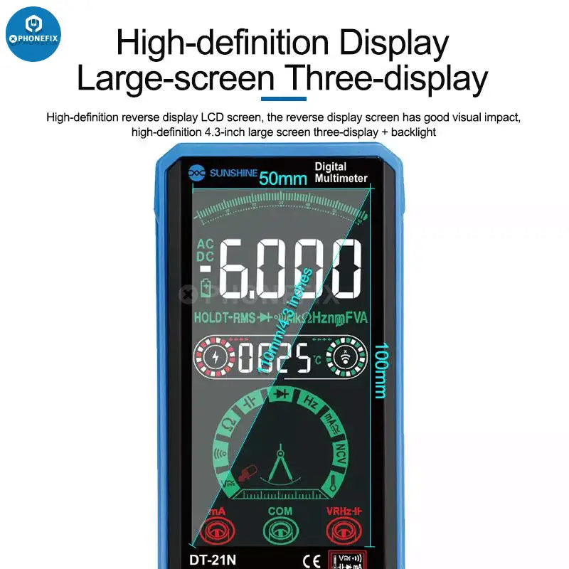 SUNSHINE DT-21N Digital Multimeter Automatic Touch Control