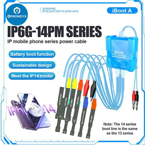 SUNSHINE IBOOT A Power Test Cable For iPhone 6-14 Pro Max -
