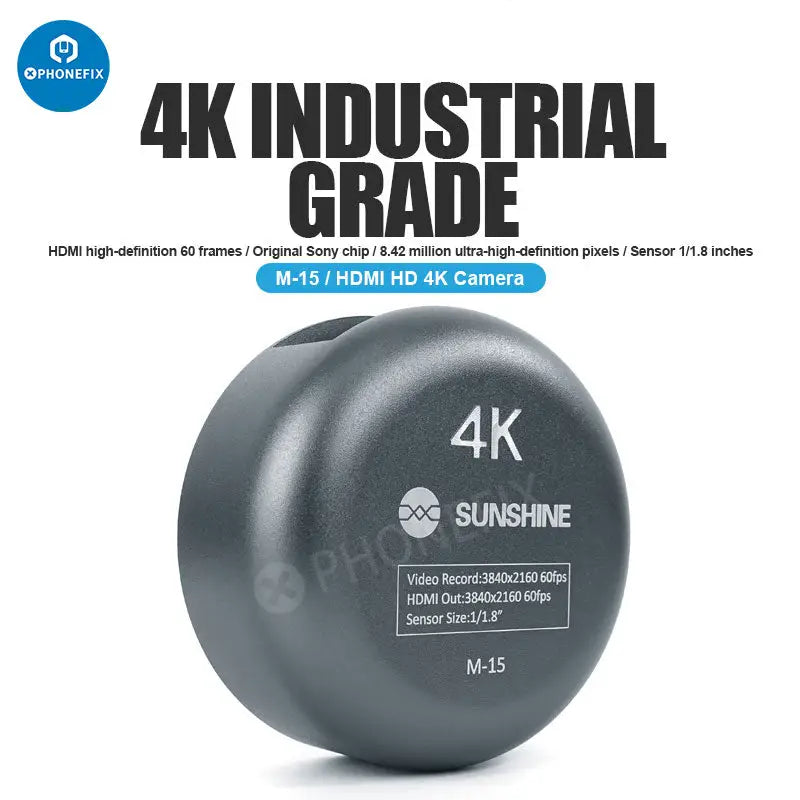 SUNSHINE M-15 HDMI 60fps 4K Camera For Trinocular Microscope