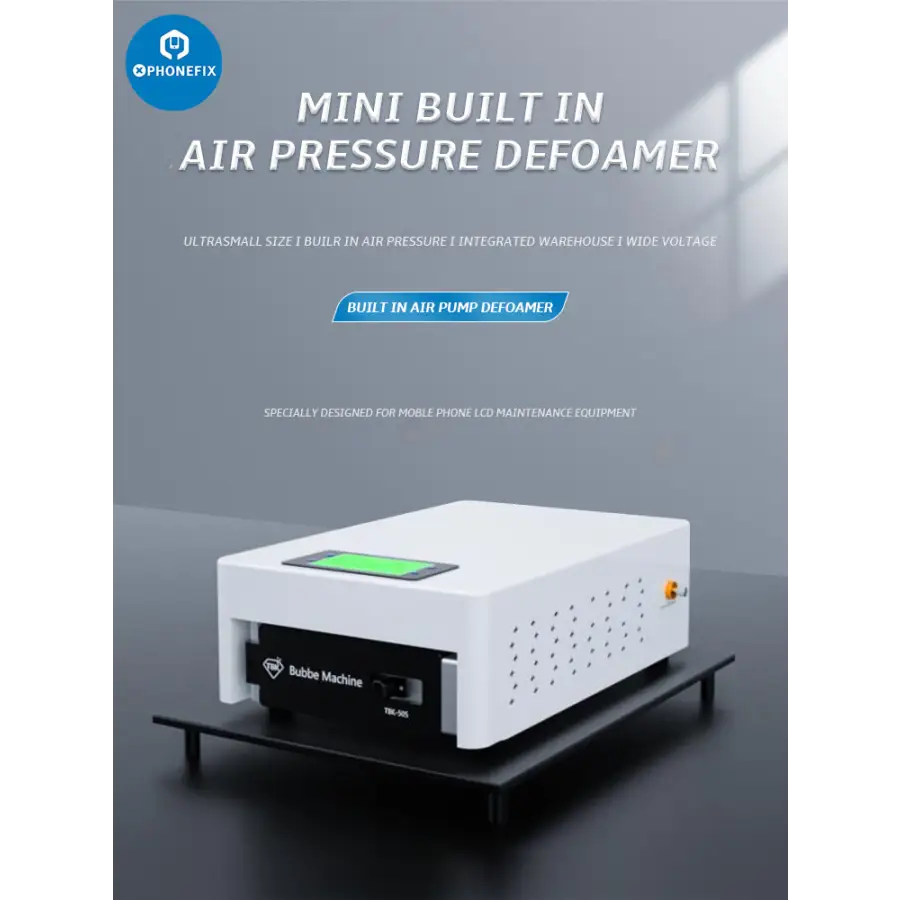 TBK 505 Mini Built-in Air Pressure Defoamer Machine For LCD