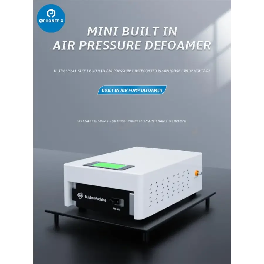 TBK 505 Mini Built-in Air Pressure Defoamer Machine For LCD