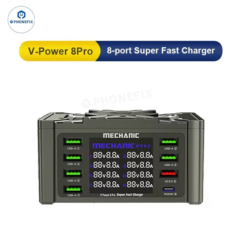 MECHANIC V-Power 6 8 8S Super Fast Charger For iPhone ipad Watches - CHINA PHONEFIX SHOP Team