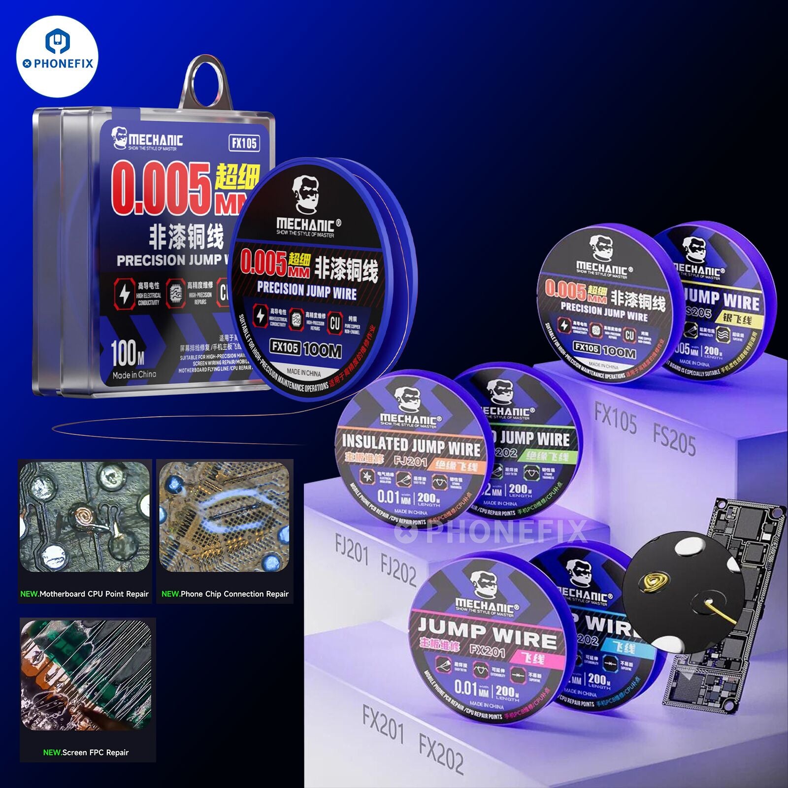 MECHANIC Jump Wire for Phone PCB CPU Chip Repair