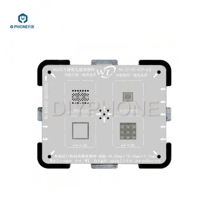 WL 4 IN 1 BGA Reballing Stencil Template For iPhone 5S 6P 6SP 7 8 8P - CHINA PHONEFIX