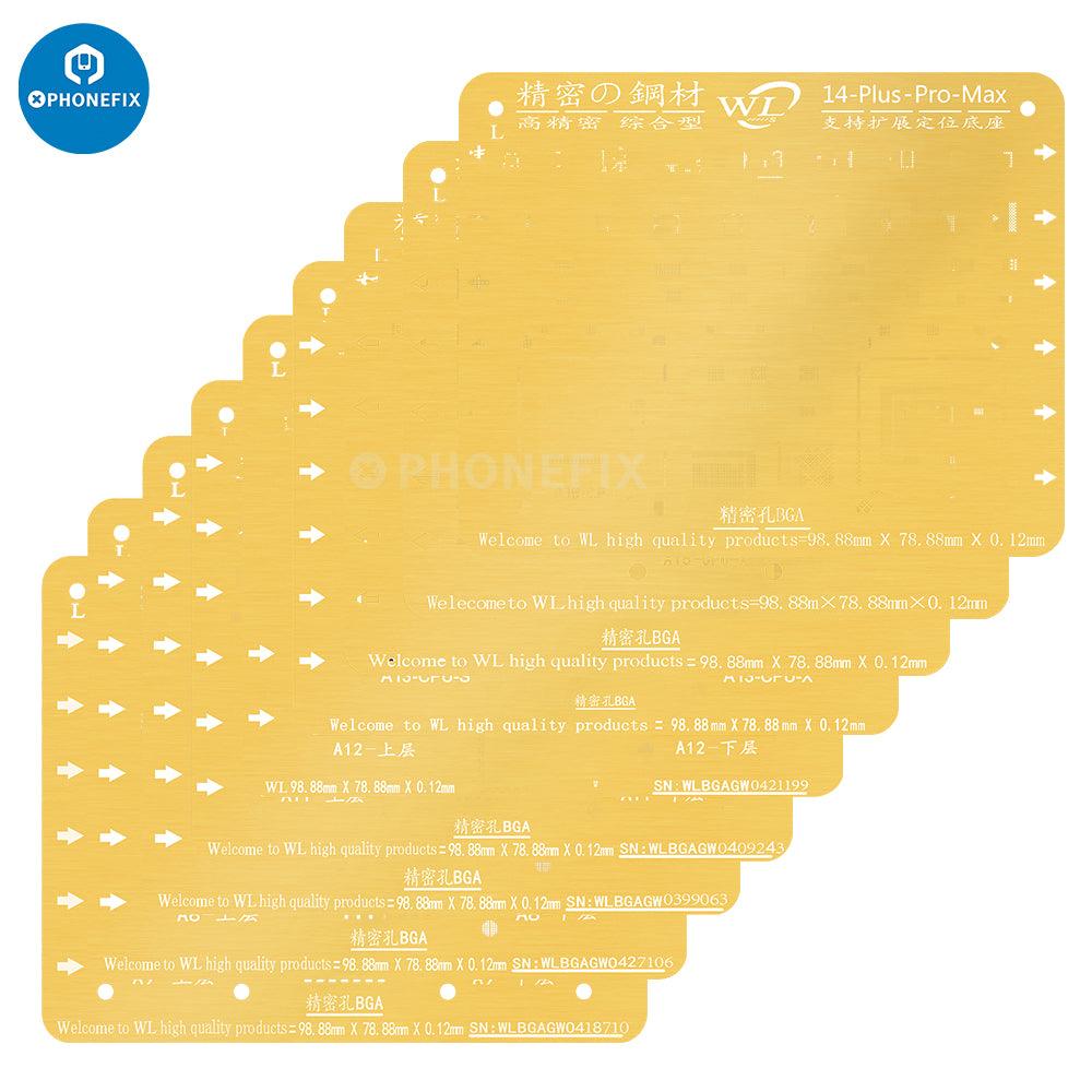 WL Golden BGA Reballing Stencil Net For iPhone 6-13 Pro Max Soldering - CHINA PHONEFIX