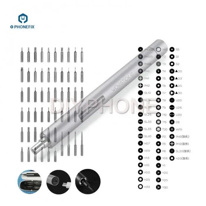 Wowstick 1F Plus Mini Lithium Electric Screwdriver with 56pcs Bits - CHINA PHONEFIX