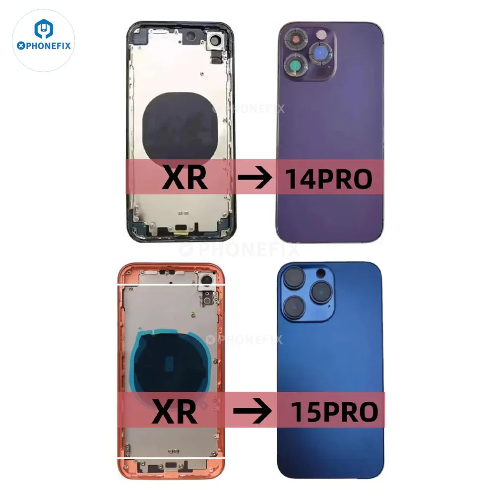 DIY iPhone XR Back Housing To iPhone 14 Pro/15 Pro Battery Cover - CHINA PHONEFIX SHOP Team