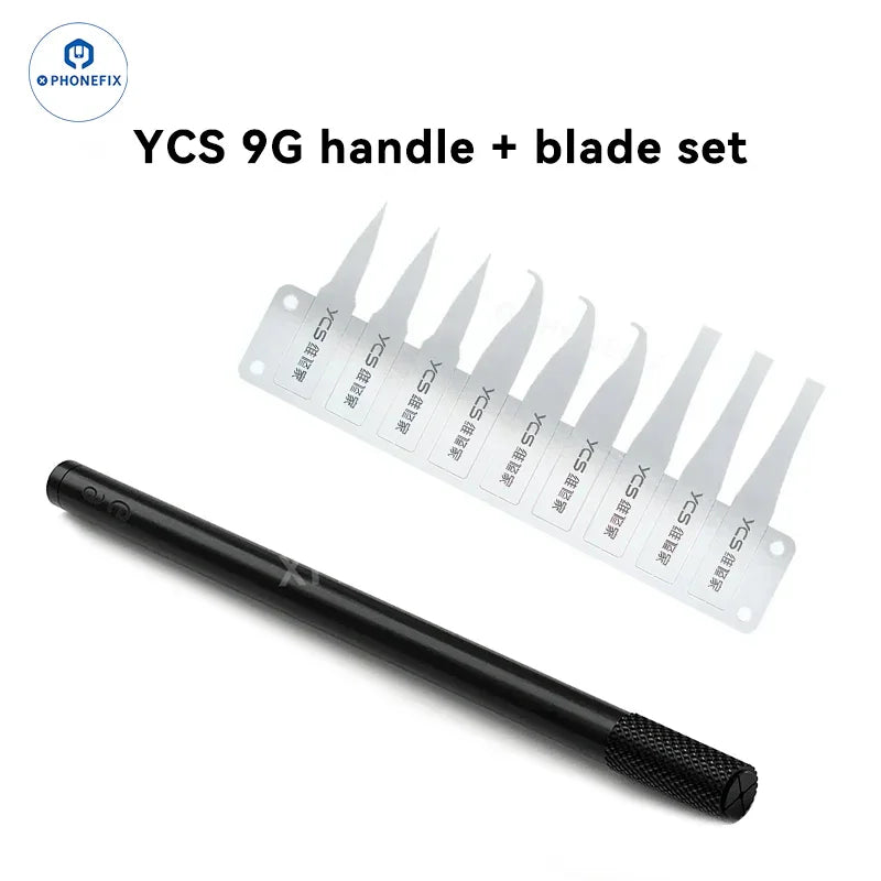 YCS 9G Non-slip Handle with Blade for Phone CPU Chip Glue Removal - CHINA PHONEFIX SHOP Team