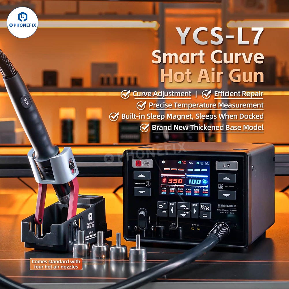 YCS L7 1400W Smart Curve Hot Air Rework Station for Phone Repair - CHINA PHONEFIX SHOP Team