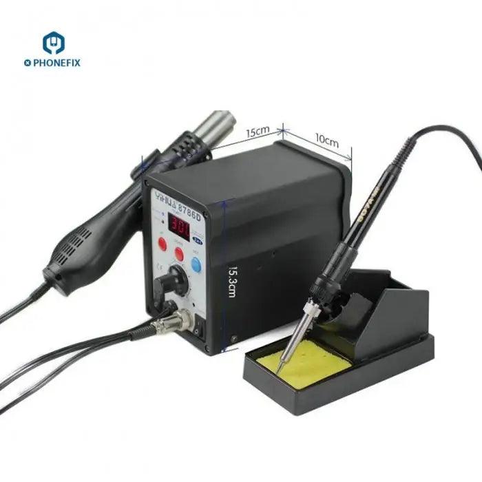 YH-8786D 2 in 1 Digital Display Hot Air Rework Soldering Station - CHINA PHONEFIX