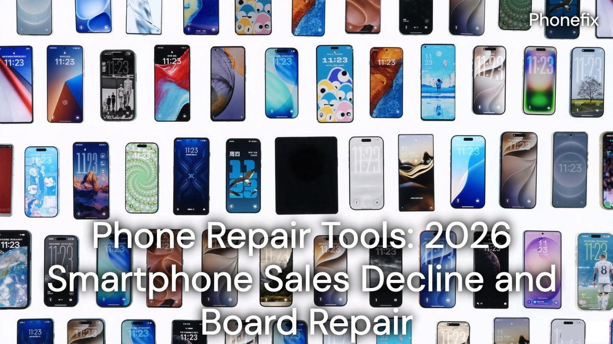 Phone Repair Tools: 2026 Smartphone Sales Decline and Board Repair