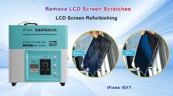 Fix Phone Screen Scratches with iG17 Grinding Polishing Machine