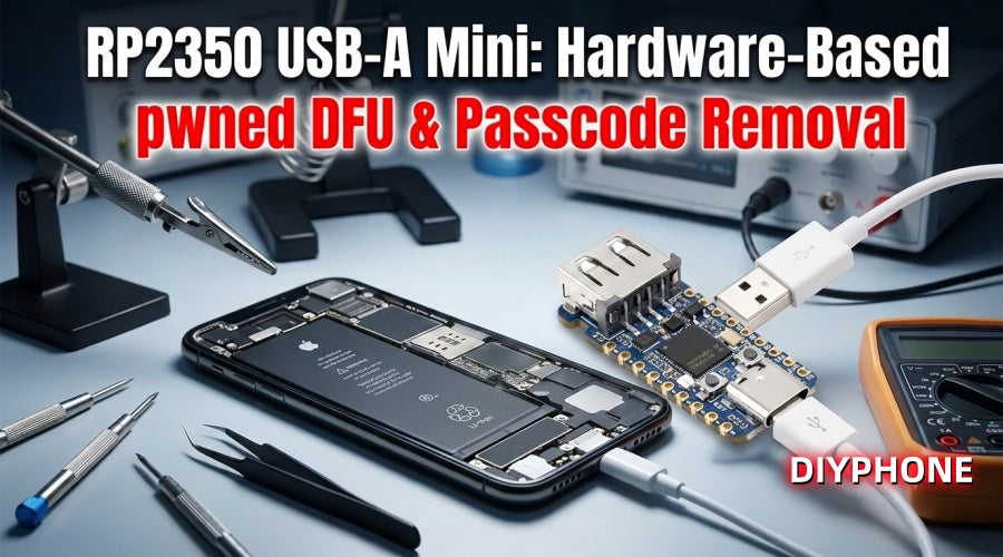 RP2350 USB-A Mini: Hardware-Based pwned DFU & Passcode Removal