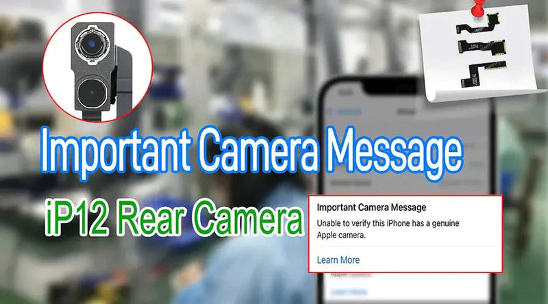 Fix iPhone 12 Camera Popup Issue with JCID Rear Camera Repair Flex Cable