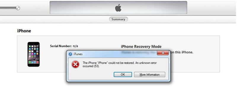 How To Fix iPhone XS iTunes Error 53?