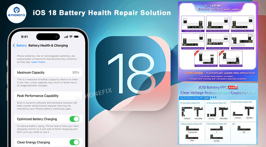 iOS 18 Doesn't Affect JCID/i2C iPhone Battery Health Repair Cable!