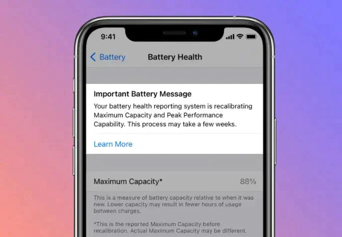 Renew iPhone Health Information and Recalibrate Battery