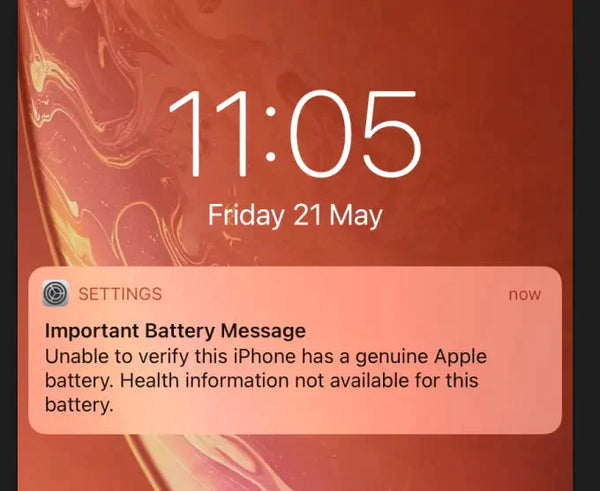 Solve Non-Genuine Battery Warning on iPhone XS-12 Pro Max