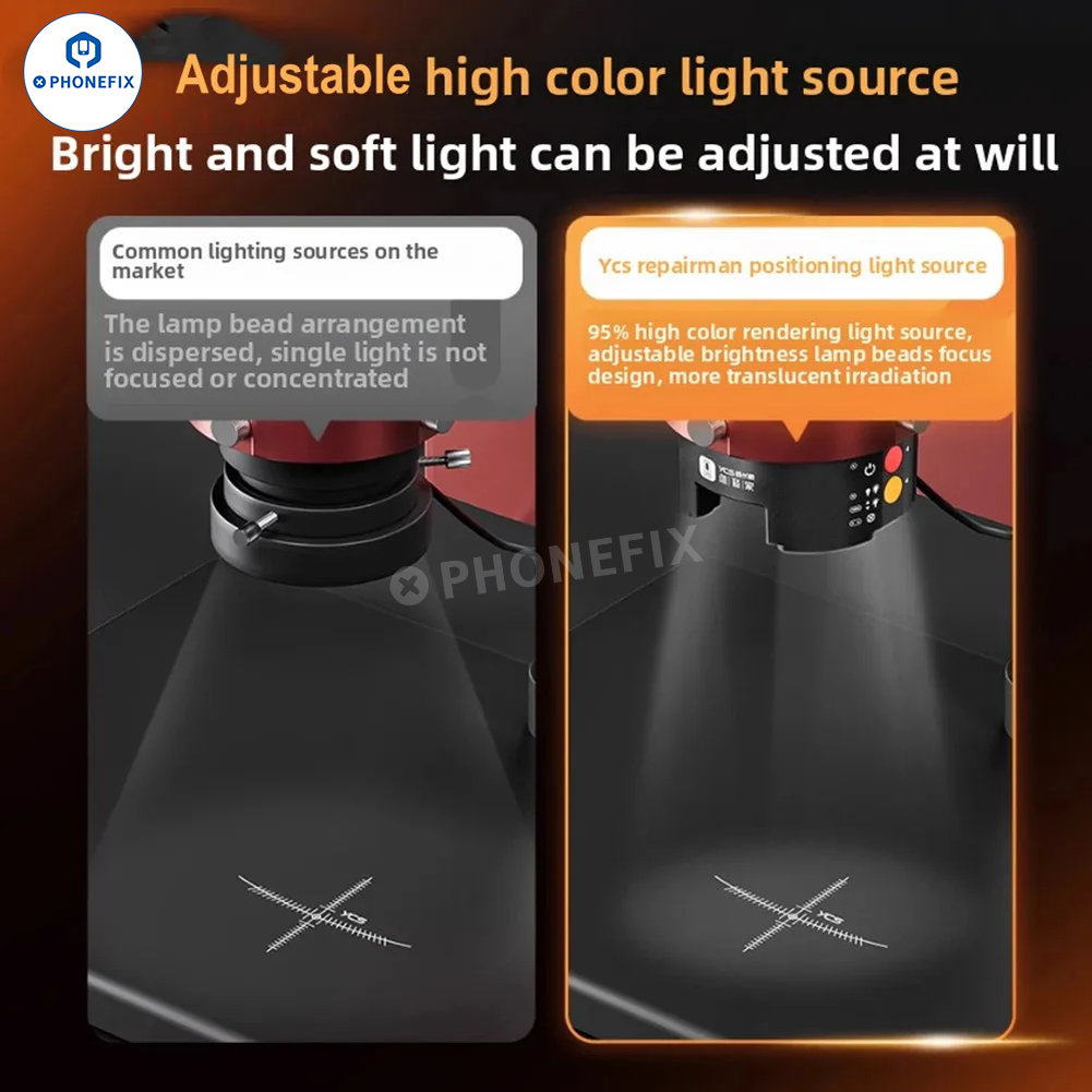 YCS Tools Integrated Microscope Positioning Light UV Curing Lamp