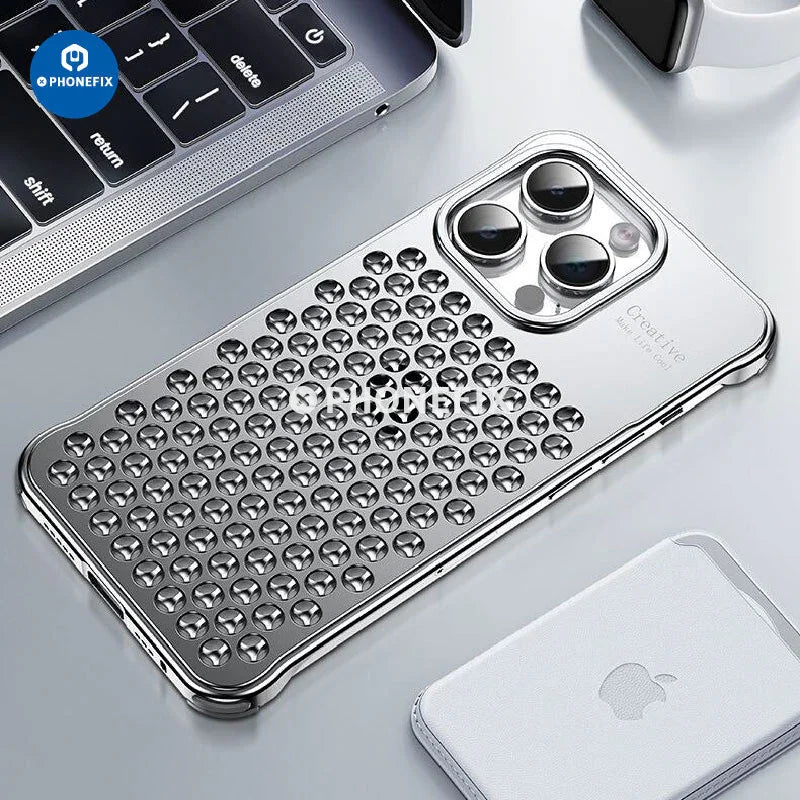 Aluminum Alloy Heat Dissipation Phone Case For iPhone 14 15 Series Aluminum Alloy Heat Dissipation Phone Case For iPhone 14 15 Series