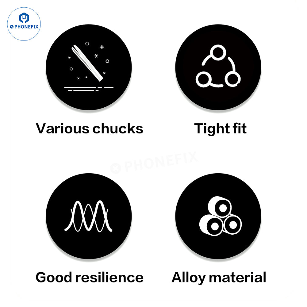 PHONEFIX Super Hard Alloy 3D Tweezers Mobile IC Tiny Parts Gripper