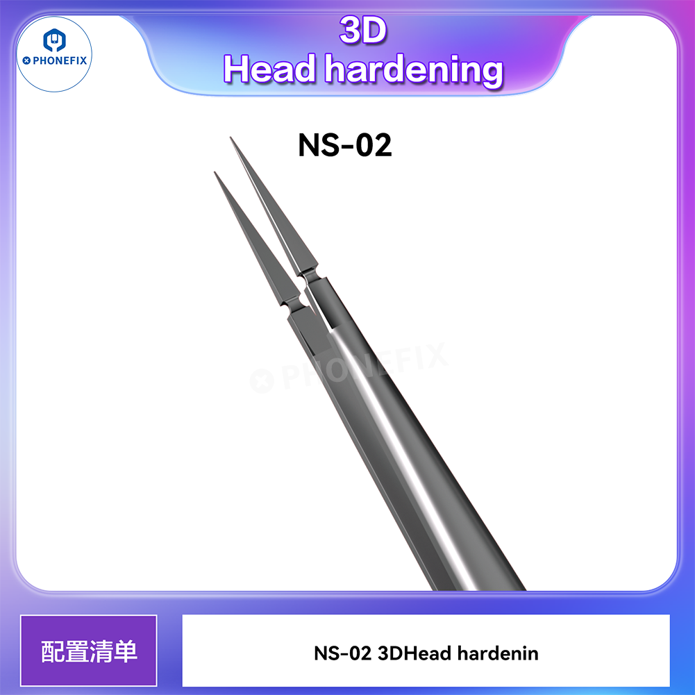 PHONEFIX Super Hard Alloy 3D Tweezers Mobile IC Tiny Parts Gripper