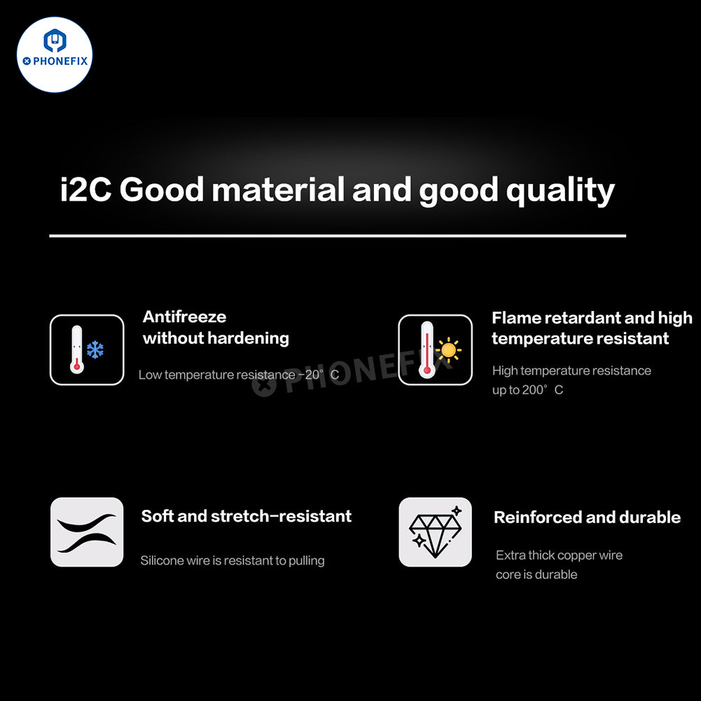 i2C Pure Copper Silicone Test Pen Multimeter Gold-Plated Probe Tip