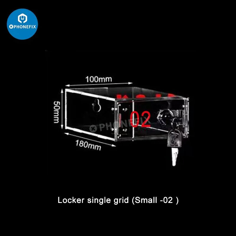 Waterproof Acrylic Mobile Phone Small Device Storage Locker Box