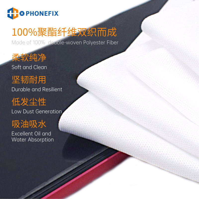 50pcs Non-dust Cleaning Cloth for Phone Screen Cleaning Tool