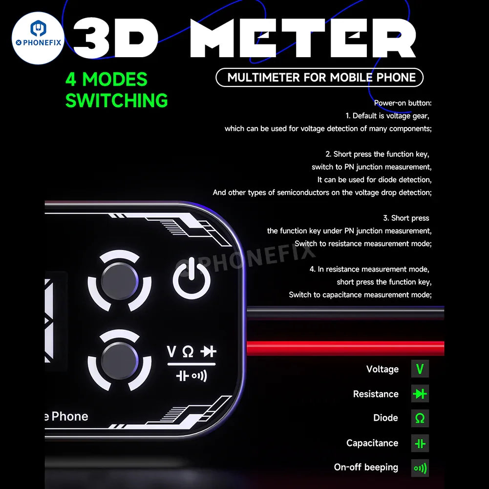 Phone Multimeter Mechanic 3D Meter Detective 3.0 Multimeter For Mobile Phone