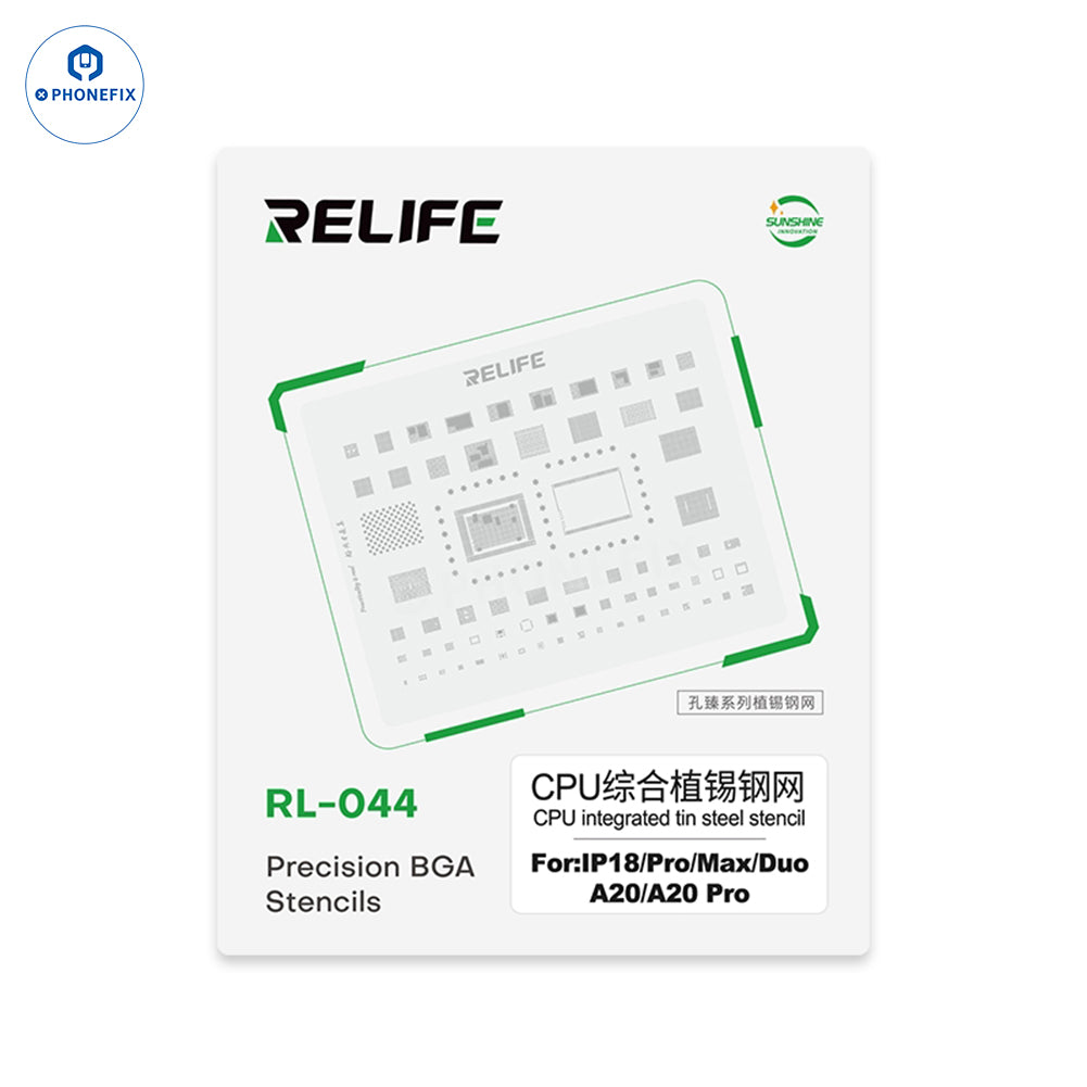RELIFE RL-044 IPZ18 BGA Stencil for iPhone 18 Pro Max/Duo CPU IC