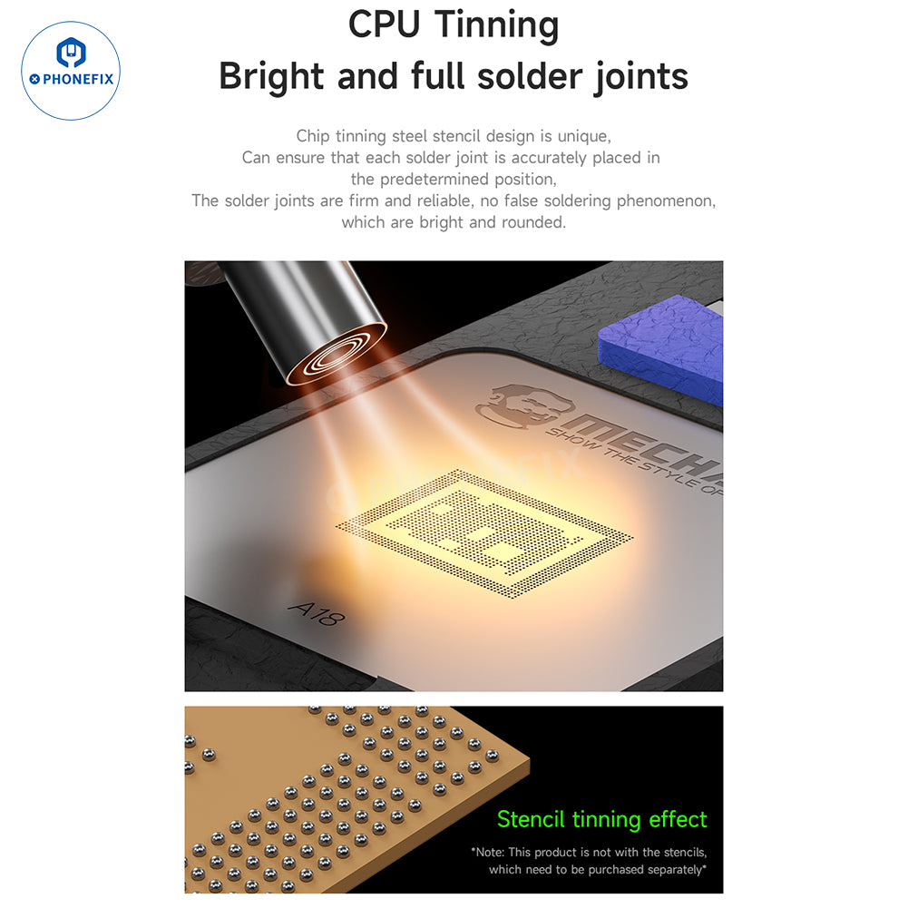 MECHANIC MagTin X CPU Degumming Tinning Platform pro iPhone a Android