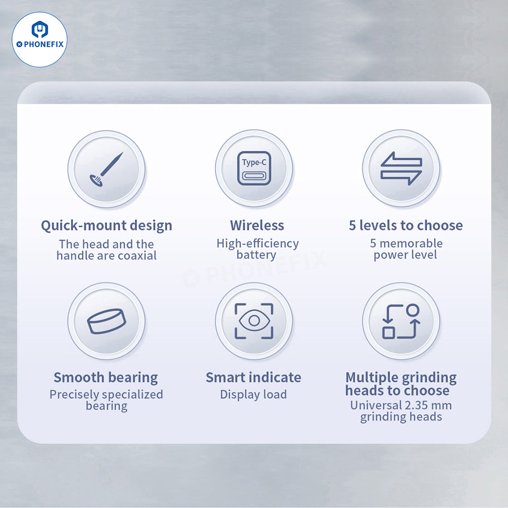 QIANLI iHandy DM460-K Polishing Pen for PCB Chip Grinding Cutting