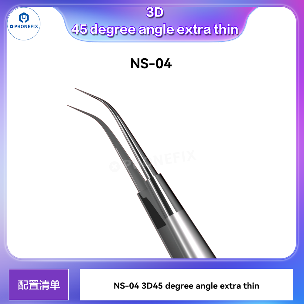 PHONEFIX Super Hard Alloy 3D Tweezers Mobile IC Tiny Parts Gripper